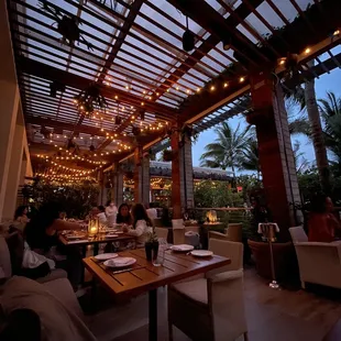 Outdoor dining area