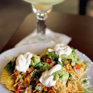 Tostones Locos w/ House Margarita. Yum! Kissimmee, FL