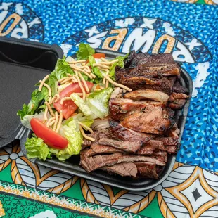 For THE BIG EATS!! Try our MATAI'z PLATE!! Yaki chicken, Kalbi short ribs and beef in one plate!!