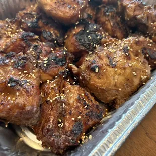 Teriyaki turkey tails