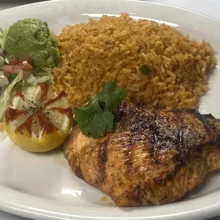 Grilled Salmon.  Fresh salmon grilled to perfection.