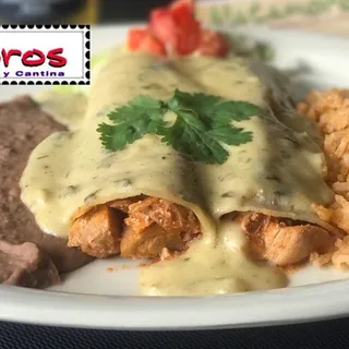 Cilantro Chicken Enchiladas