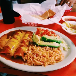 Vegetarian enchiladas