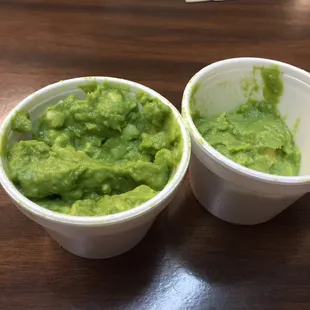 One almost full, the other just half full. Both same price. They just lost my business