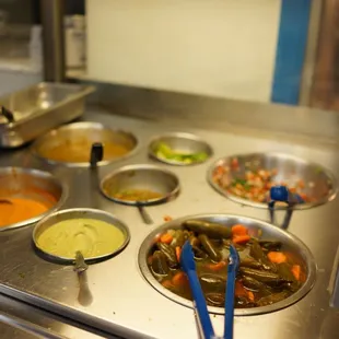 Salsa bar: 5 salsas. plus jalapenos, onions, and limes