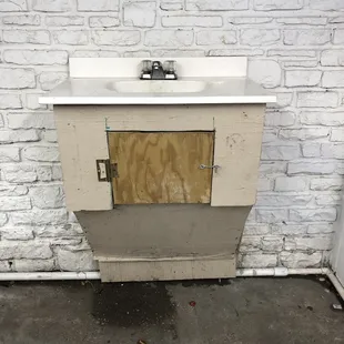 Hand wash sink. Bring your own hand soap.