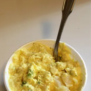 My favorite Deli potato salad; Matassa's is creamy, eggy, well seasoned &amp; mustard based: a staple at our Saints cookouts &amp; BBQs!