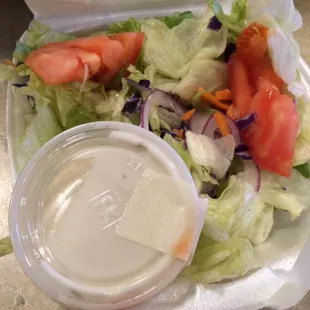Small house salad -- only $2.95!