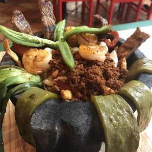 Delicious molcajete!