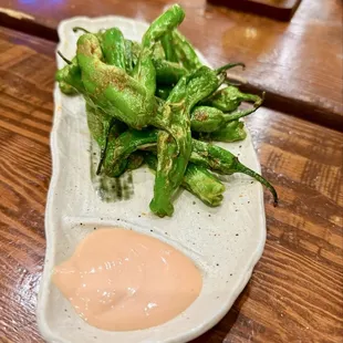 Shishito Peppers and Flight