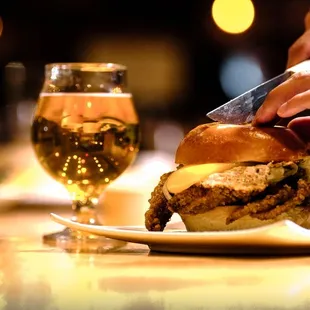 Pair our Jasmine Rice Lager with the 310 Eatery Soft Crab Burger