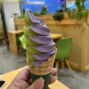 Matcha and ube