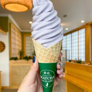 Taro Jasmine Milk Tea Soft Serve @tiffhuangry