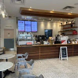 the interior of the restaurant