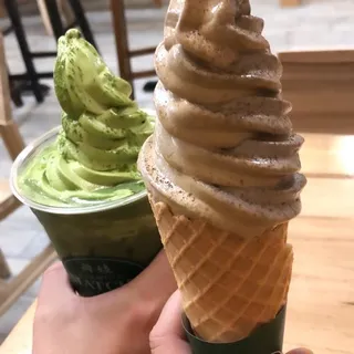 Matcha Soft Serve Ice Cream