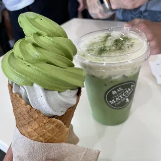 Cheese Matcha Latte