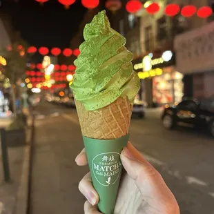 Matcha soft serve