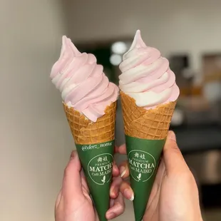 strawberry calpico soft serve