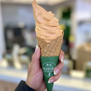 Thai tea soft serve