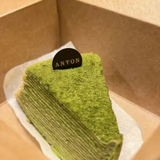 Matcha Mille Crepe Cake (Per Slice)