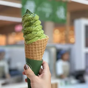Matcha soft serve
