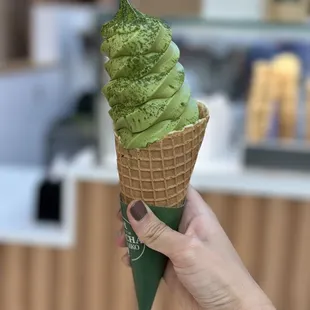 Matcha soft serve