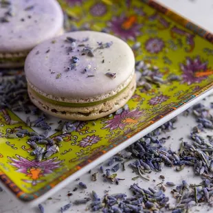 Lavender Matcha Macarons from Chicago Desserts!