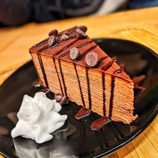 Chocolate crepe cake