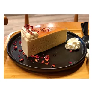 Peach Oolong Crepe Layer Cake