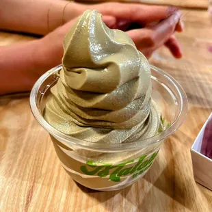 Hojicha Frozen Soft Serve Ice Cream
