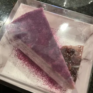 Ube Crepe Layer Cake