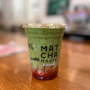 Strawberry Matcha Latte