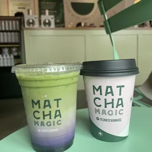 Hot Matcha Horchata Latte