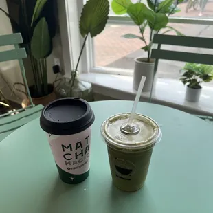 Dirty Matcha Latte