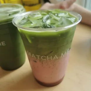 Strawberry Matcha Latte
