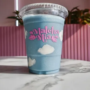 Banana blue sky smoothie