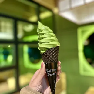 matcha ice cream ($7)