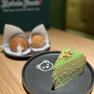 Pistachio Mille Crepes