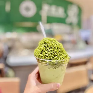 Matcha Mont Blanc Soft Serve