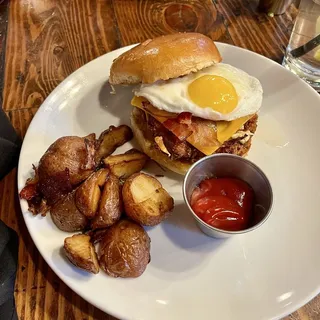 Fried Chicken Breakfast Sandwich