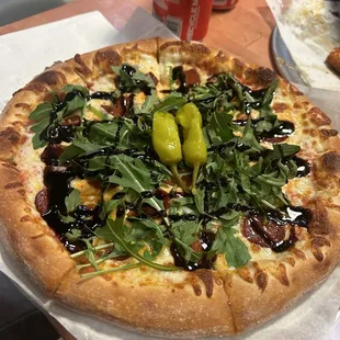 Cappadocia Pizza (S) and added balsamic glaze.