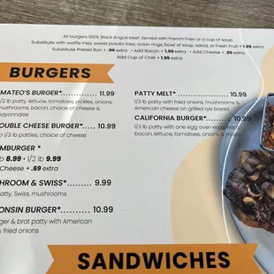 These burgers have so much potential for Mateo's to increase their customer base if they would simply offer a vegetarian patty.