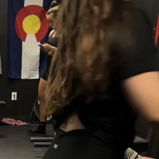 My long hair before.