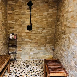 Aroma therapy shower. This was amazing!