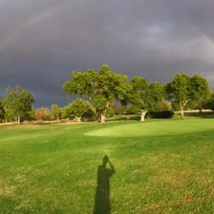 Rainbow over the Course. Photo taken from the hole two green.