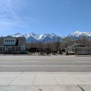 View from the gas station