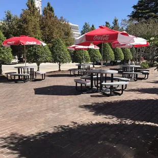 Lovely outdoor seating to enjoy your lunch