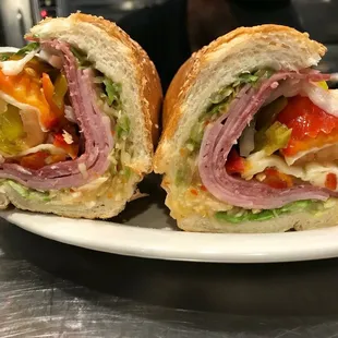 a cut in half sandwich
