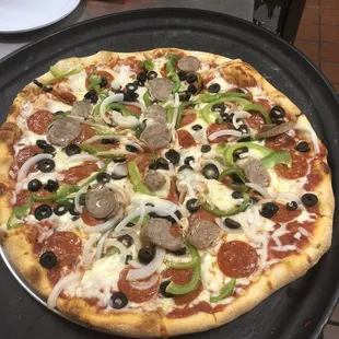 pizza, food