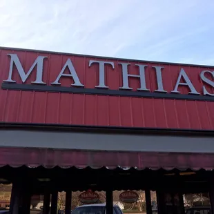 the front of the restaurant